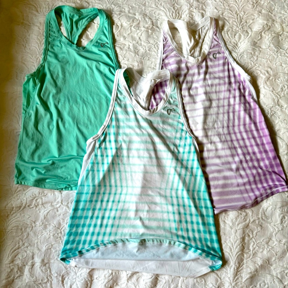 Athletic DNA lot of 3 workout tank tops XS